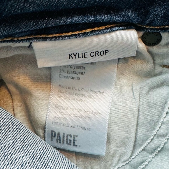 PAIGE Kylie Crop Factory Destroyed Jeans Size 27 - Picture 10 of 10